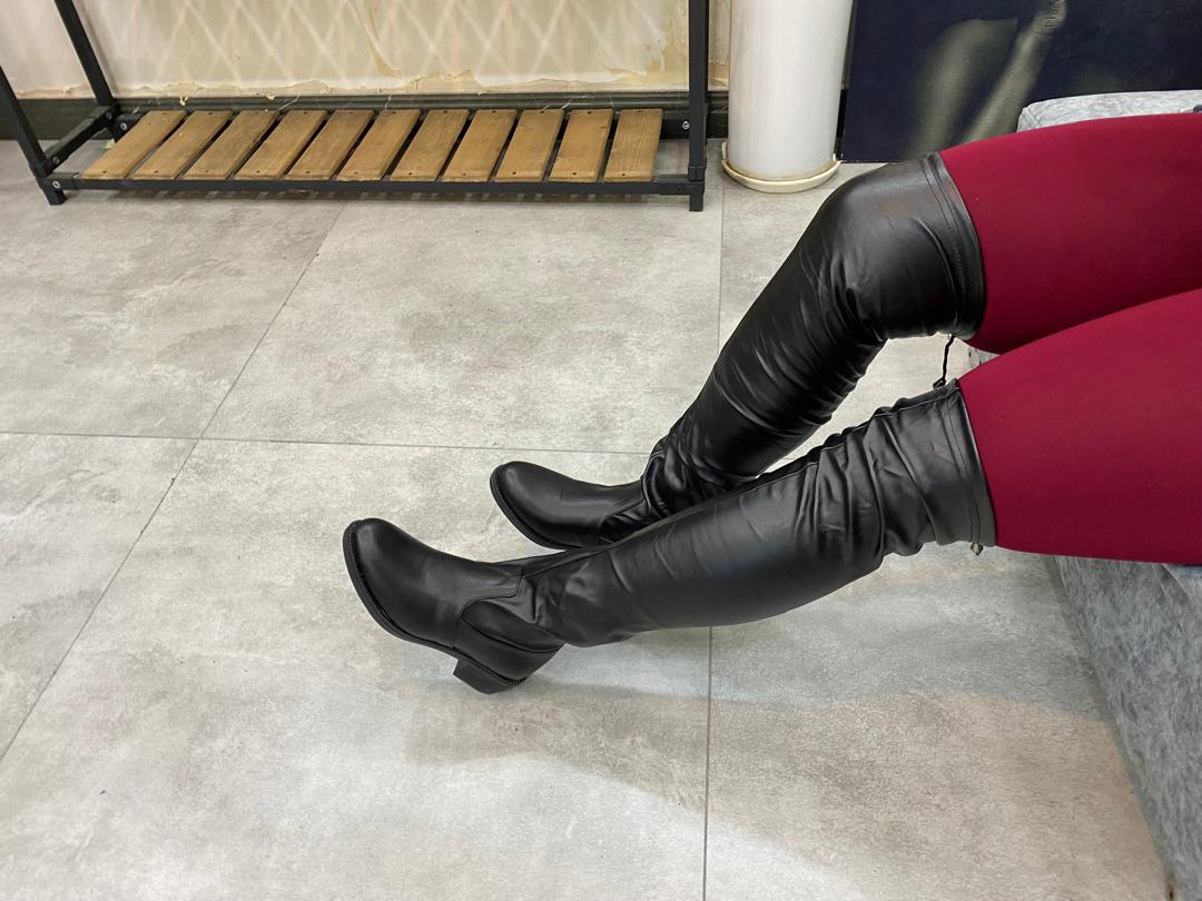 چکمه جورابی چرم کد1802