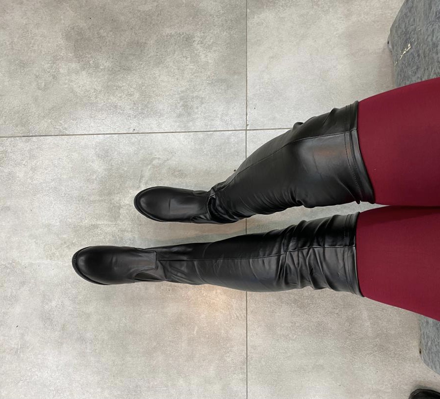 چکمه جورابی چرم